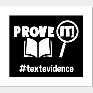 Teacher - Prove It - Text Evidence Posters and Art